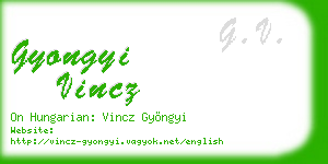 gyongyi vincz business card